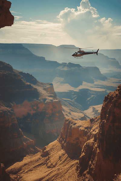 Grand Canyon South Rim Hubschrauber