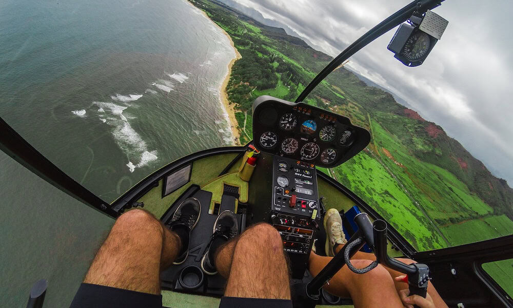 Hawaii Helikopterflug: Foto vom Innenraum