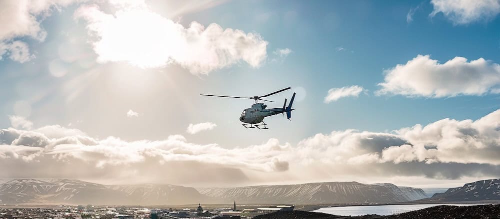 Helikopterflug in Island ab Reykjavik